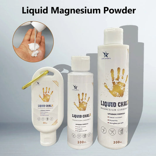 Magnesio Líquido Deportivo 50 ml / 100 ml / 200 ml – Antideslizante para CrossFit, Escalada, Halterofilia y Gimnasio