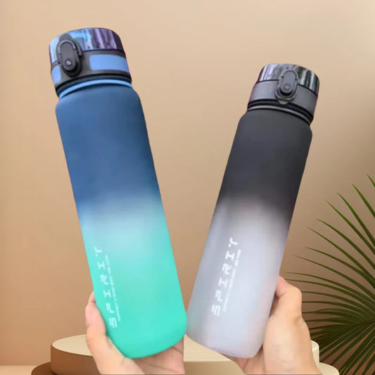 Botella de Agua Deportiva Reutilizable, Antifugas y Portátil