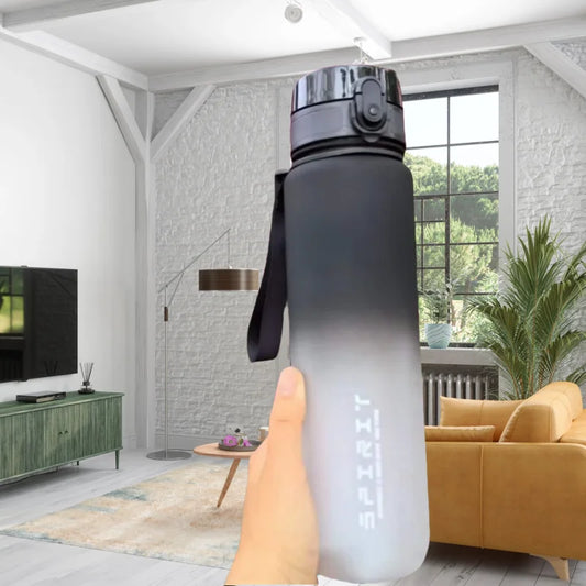 Botella de Agua Deportiva Reutilizable, Antifugas y Portátil